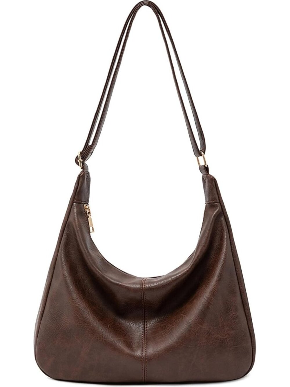 Stylish Foldable Hobo Bag for Women - Versatile Shoulder & Crossbody Purse